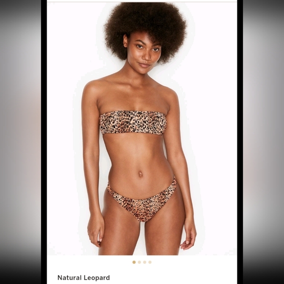 VS Swim Santa Teresa Smocked Bandeau Top & Matching Side Tie Classic Bottoms - Picture 1 of 8